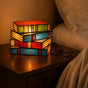 Lumira – Stained Glass Book Stack Table Lamp for Bedside & Reading Book