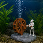 Finnegan – Animated Skeleton Waterwheel Aquarium Ornament with Bubble Aeration