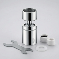 Flowtura - 360° swivel faucet aerator with dual spray (2-pack)