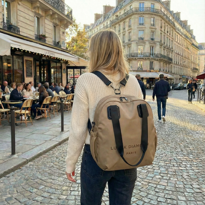 Carryé – Women's 3-in-1 Convertible Nylon Backpack