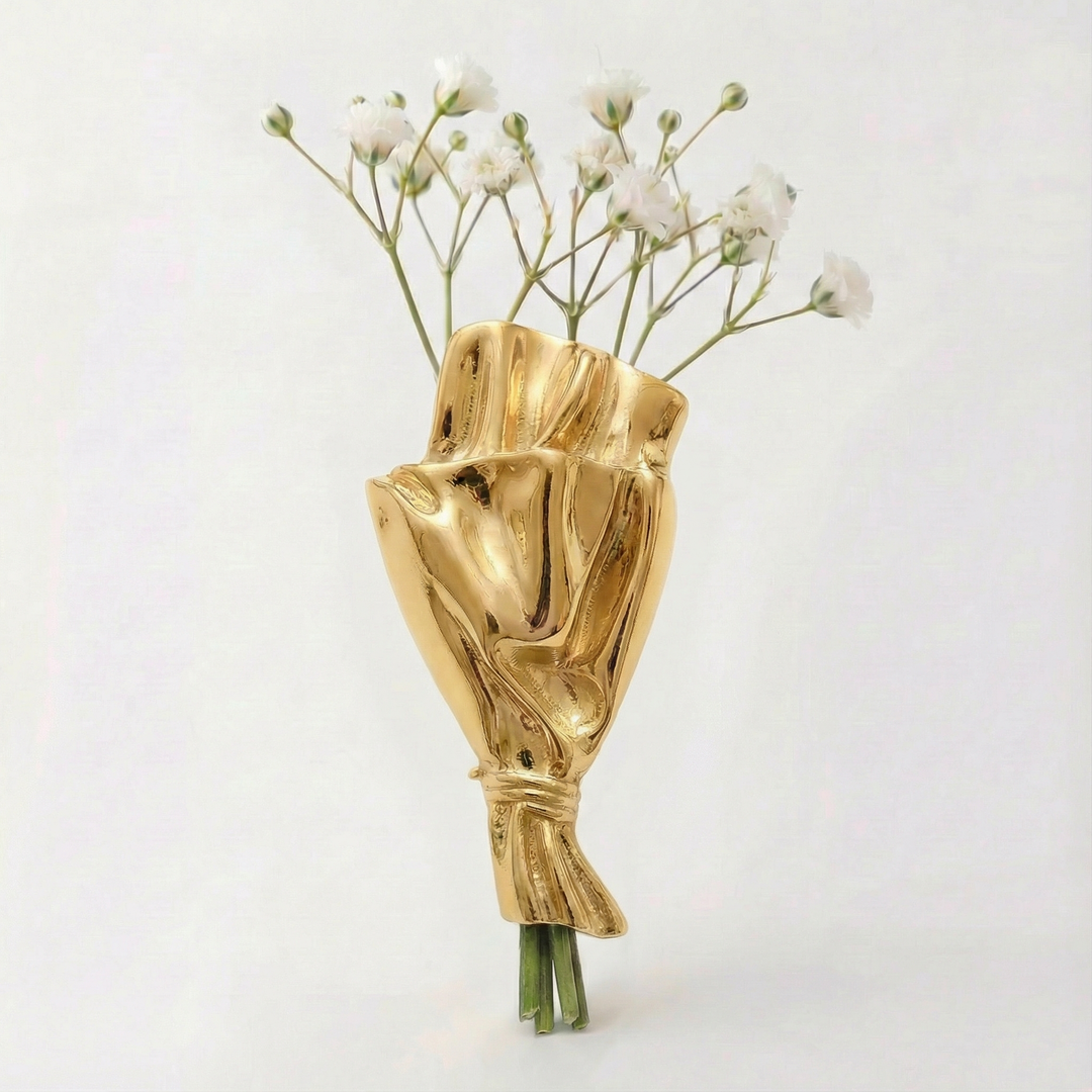 Florette - Wearable flower vase brooch