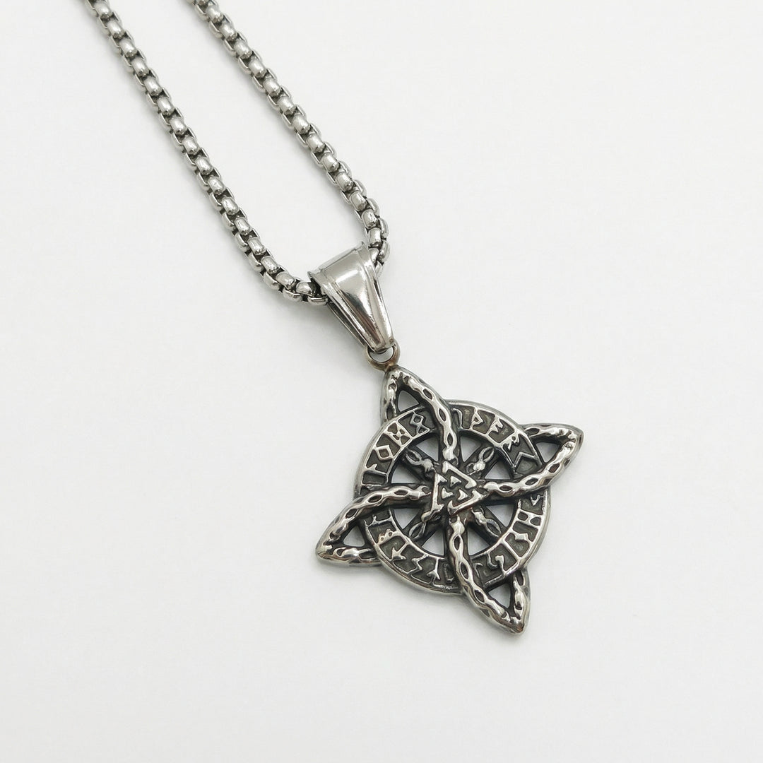 Elowen – Crystal Celtic Knot Necklace