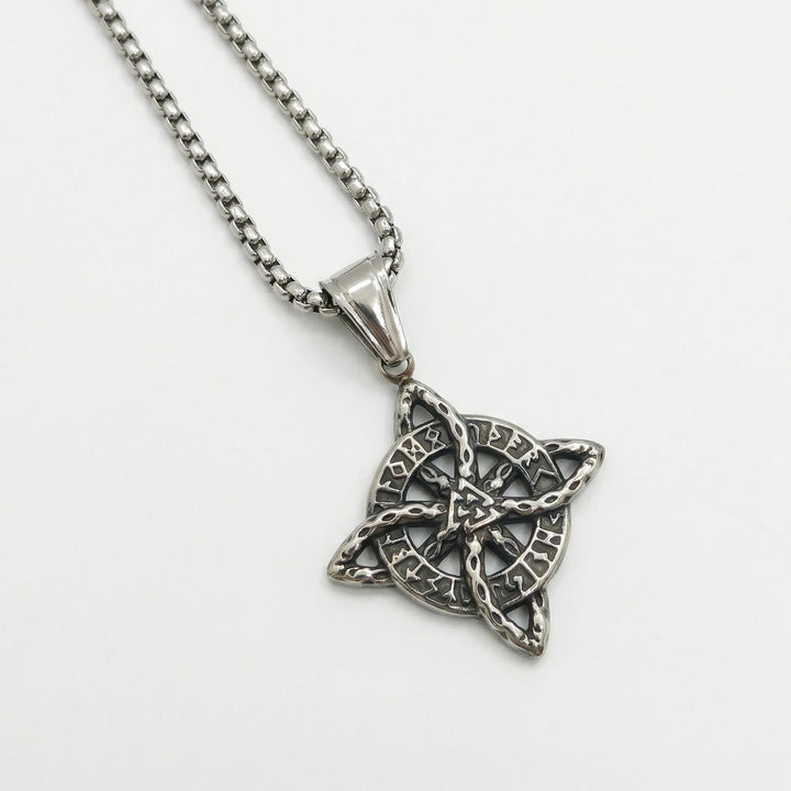 Elowen – Crystal Celtic Knot Necklace