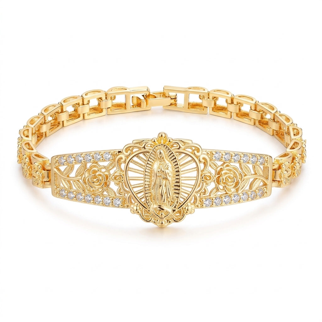 Sancta - Virgin Mary Filigree Bracelet
