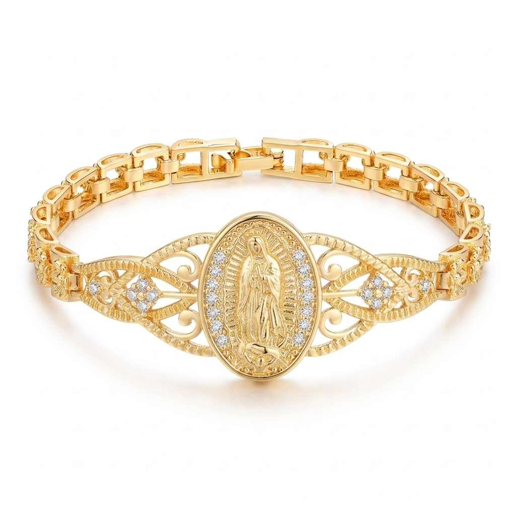 Sancta - Virgin Mary Filigree Bracelet