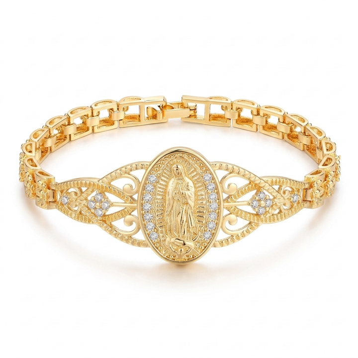 Sancta - Virgin Mary Filigree Bracelet