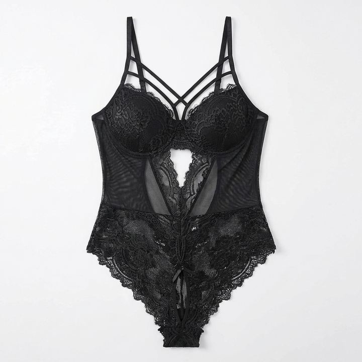 Noirette – Women's Strappy Lace Bodysuit
