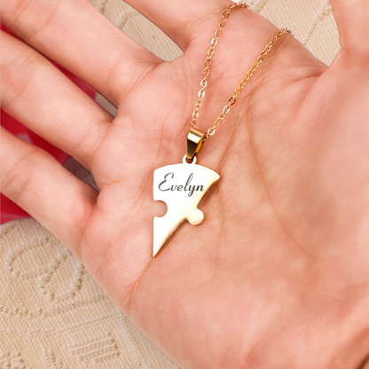 Amorvia™ – Personalized Heart Puzzle Necklace  (50% Off)