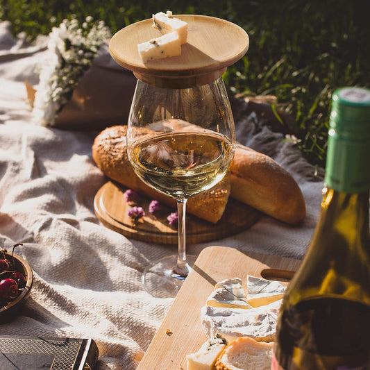 Florenza™ - Elegant Bamboo Wine Glass Toppers (50% Off)