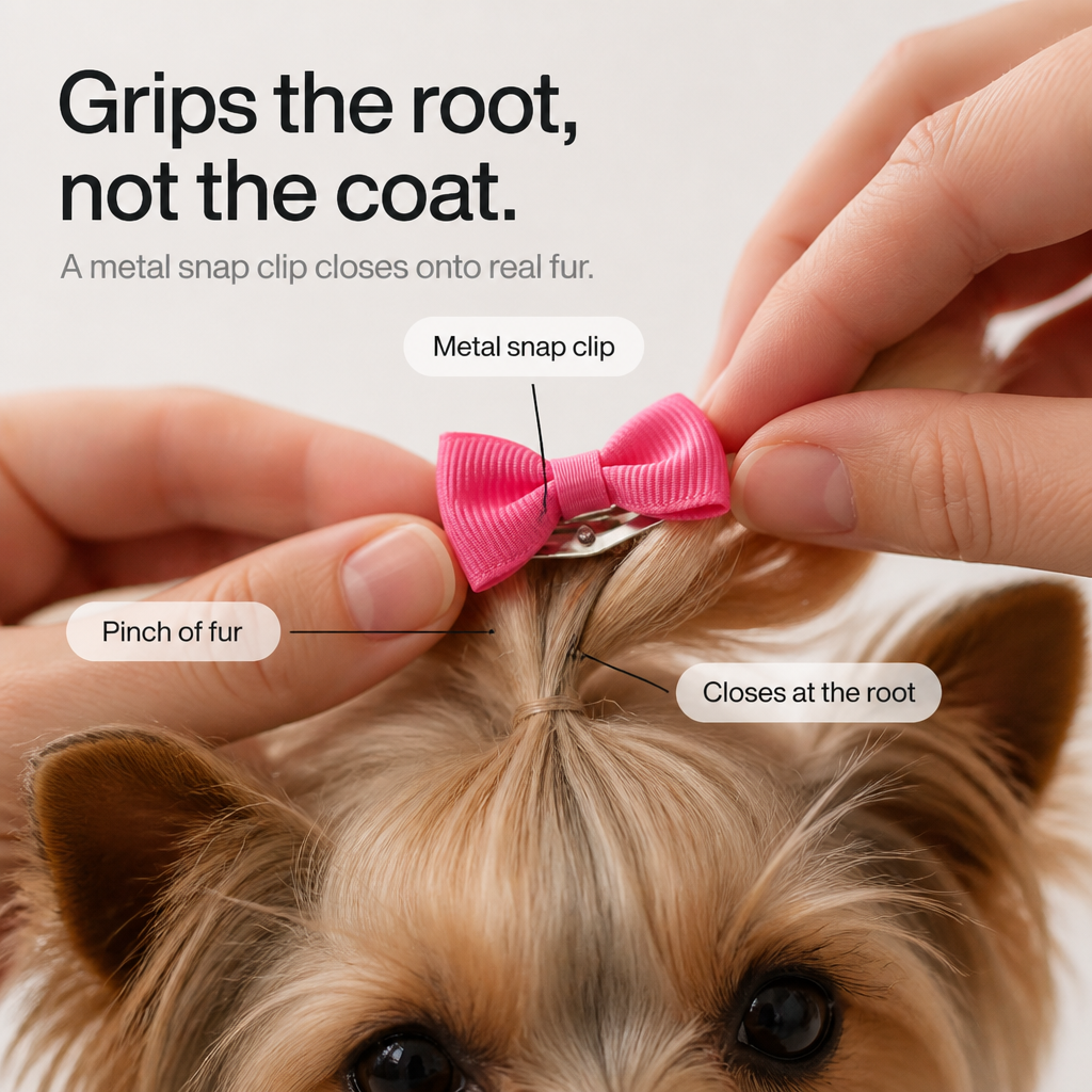 Browsie - Cute Pet Bowknot Hair Clips For Dogs And Cats