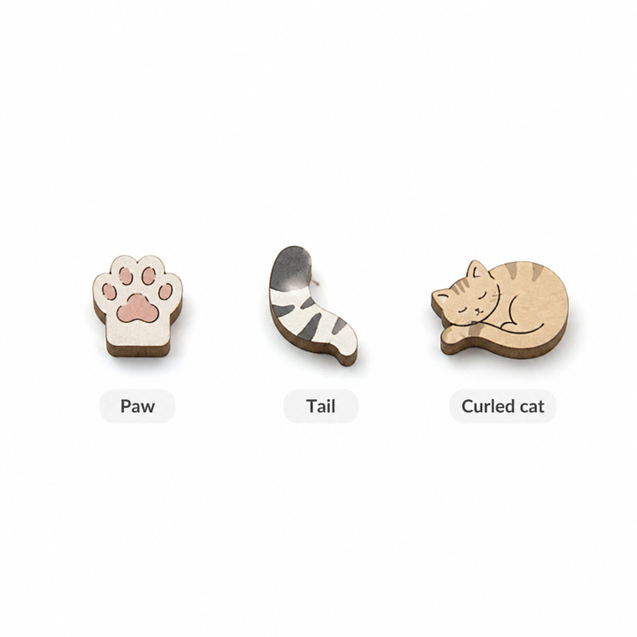 FUNNEL · Purrzzle – 135-Piece Cat-Shaped Wooden Jigsaw Puzzle