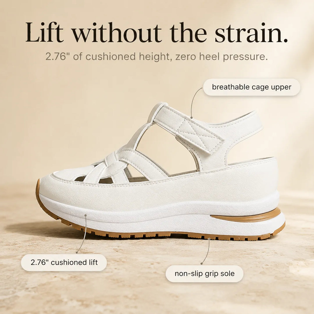 Velora – Cushioned Platform Sandals with Adjustable Strap for All-Day Comfort