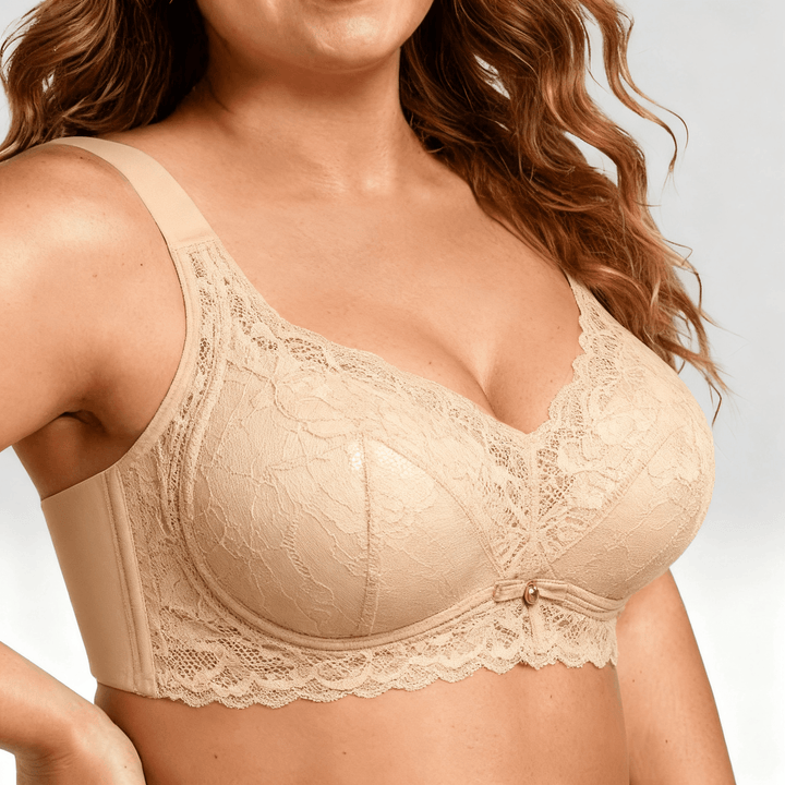 JelliShape - Women's 4 Layer 360° Jelly Strips Wireless Bra Beige