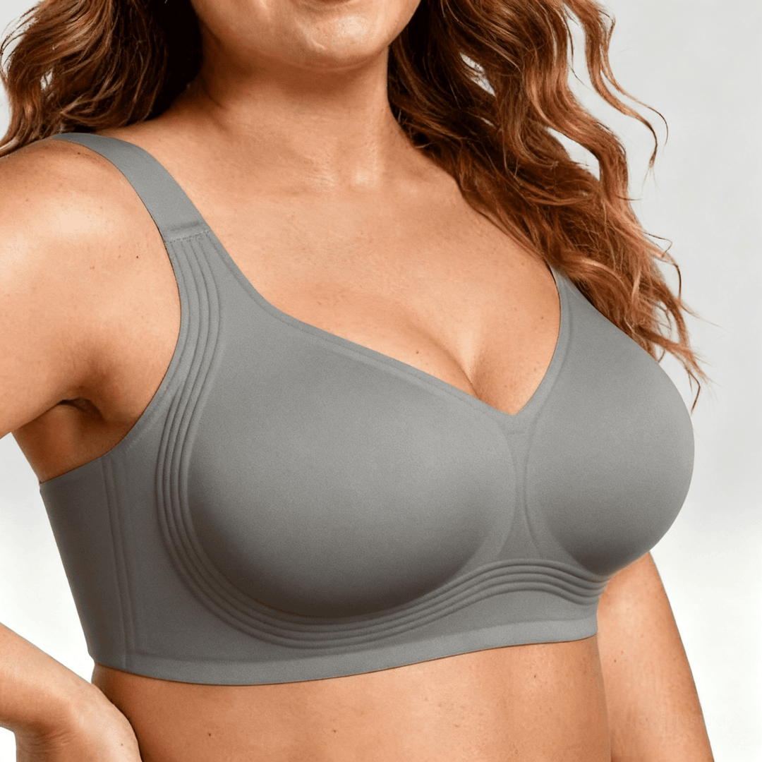 JelliShape - Women's 4 Layer 360° Jelly Strips Wireless Bra Grey
