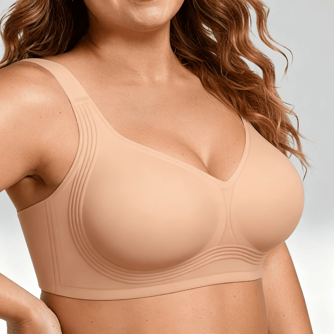JelliShape - Women's 4 Layer 360° Jelly Strips Wireless Bra Nude / M
