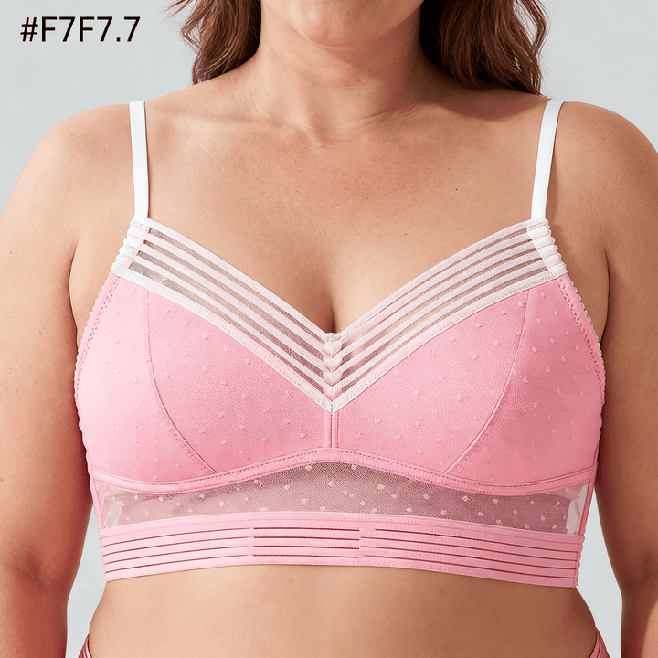 Lacella – Wireless Lifting Lace Bra Pink / S