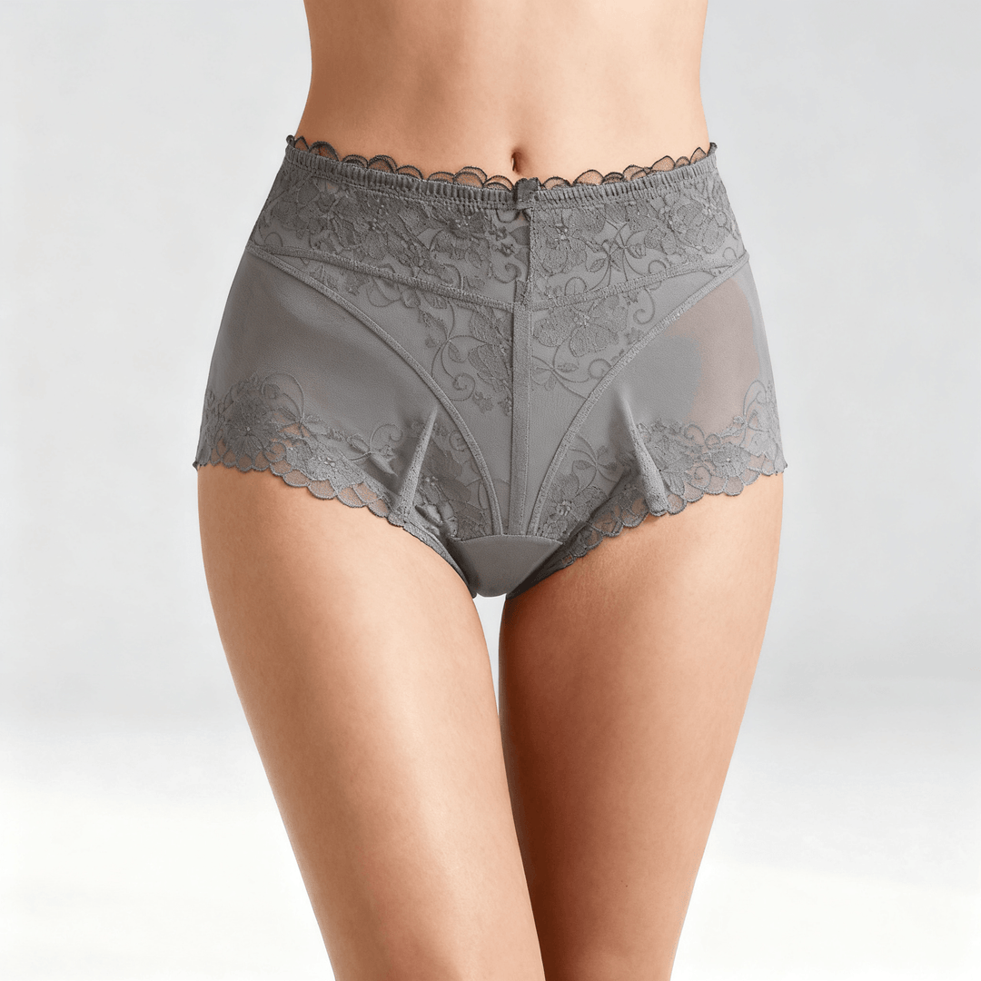 Lacella – Women's Soft Lace Panties for All Day Comfort Gray