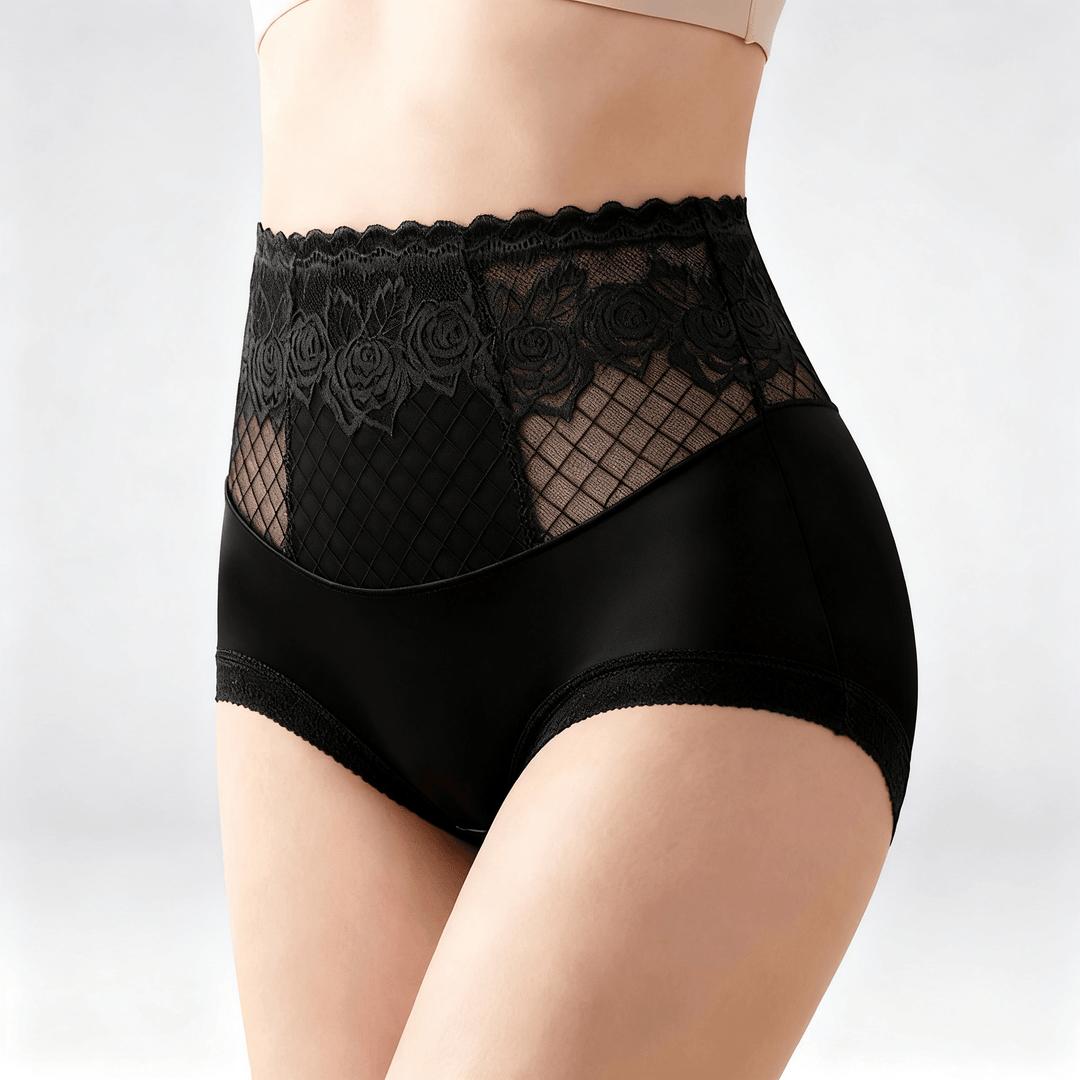 Lacyfit – Silky Sculpt High Waist Shaping Panties Black
