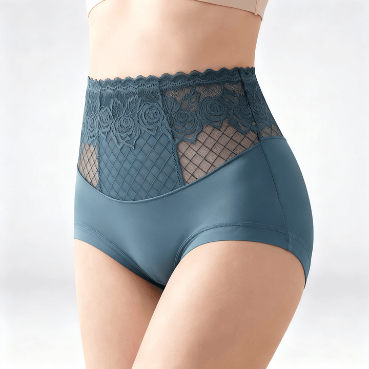 Lacyfit – Silky Sculpt High Waist Shaping Panties Dusty Blue