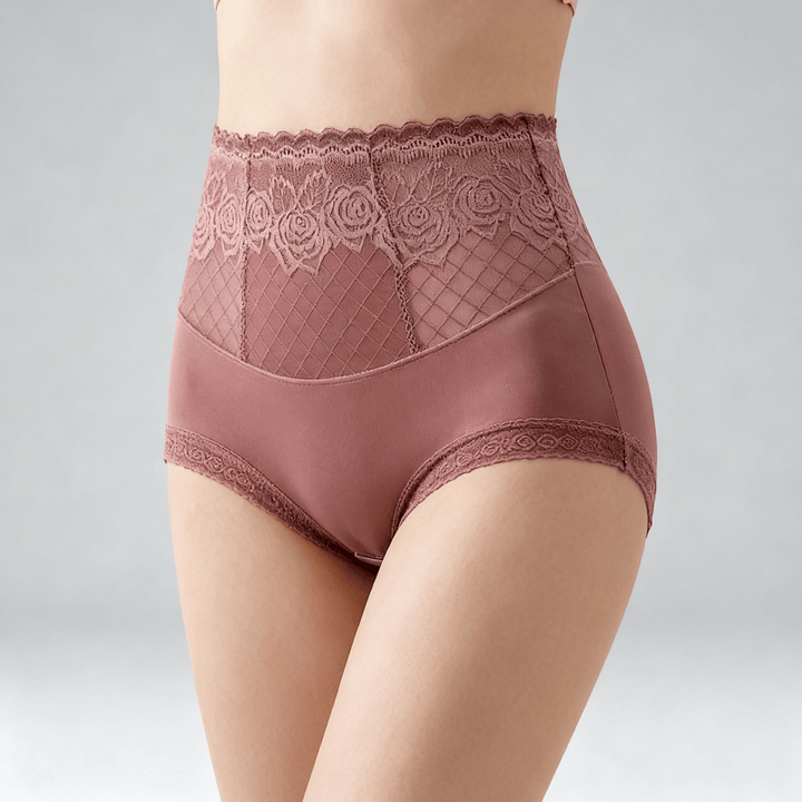 Lacyfit – Silky Sculpt High Waist Shaping Panties Dusty Rose / M