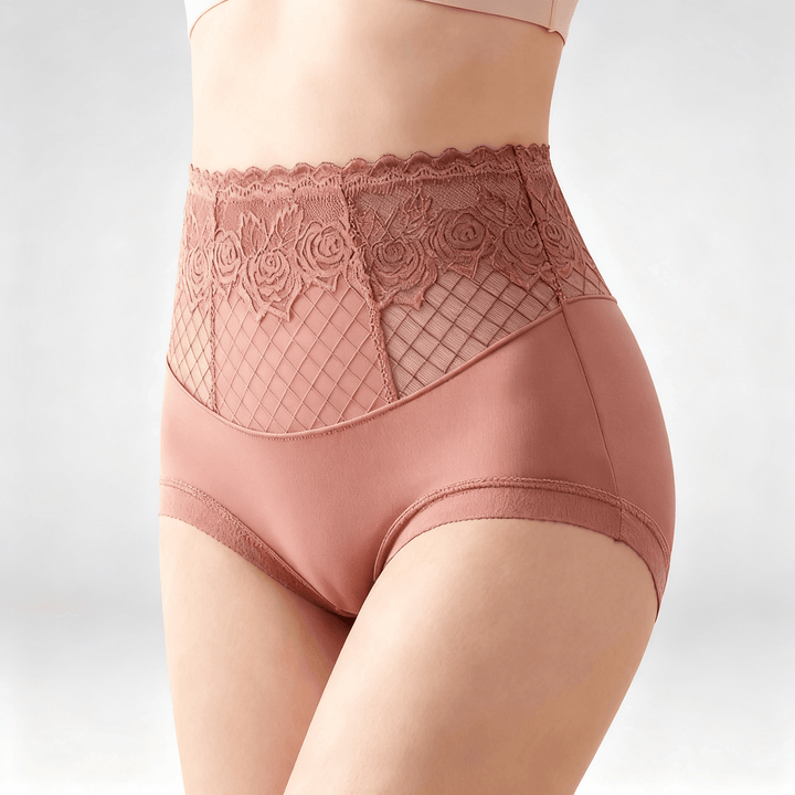 Lacyfit – Silky Sculpt High Waist Shaping Panties Dusty Rose