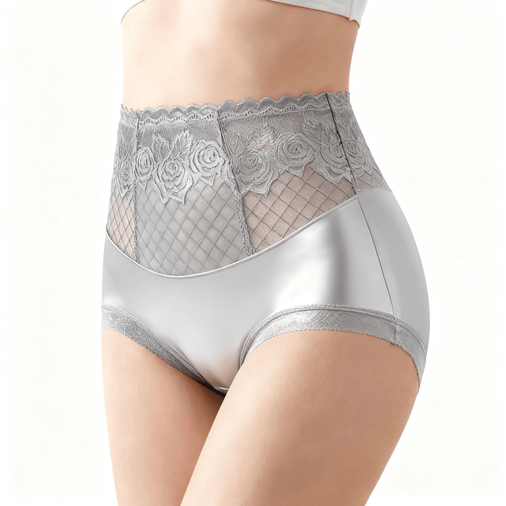 Lacyfit – Silky Sculpt High Waist Shaping Panties Silver Grey