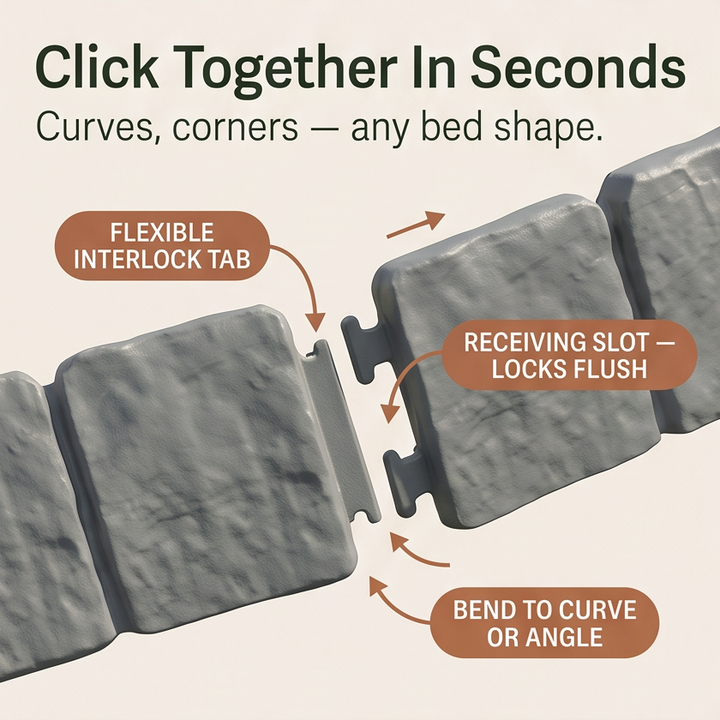 Lawnframe – Hammer-In Stone Garden Edging