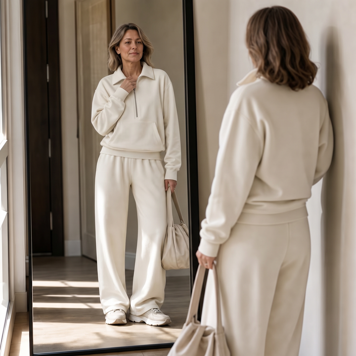 Easolde – Half-Zip Collar Lounge Set