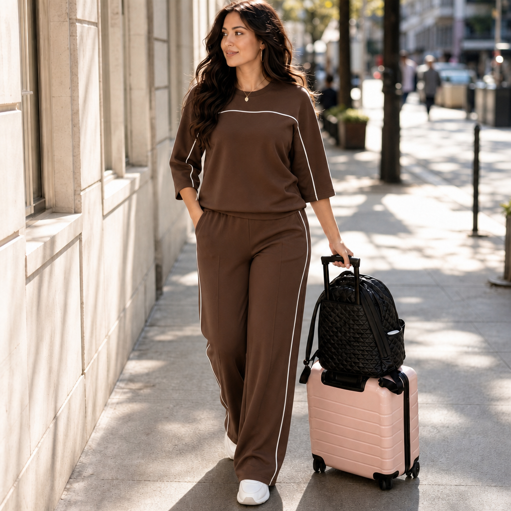Wearbella – Relaxed Fit Matching Top And Pants Set