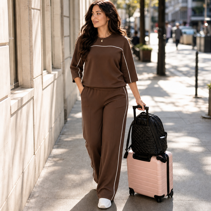 Wearbella – Relaxed Fit Matching Top And Pants Set