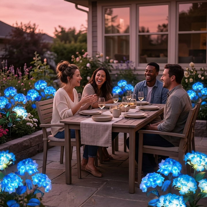 Lumelle – Solar Hydrangea Garden Lights (2-Pack)