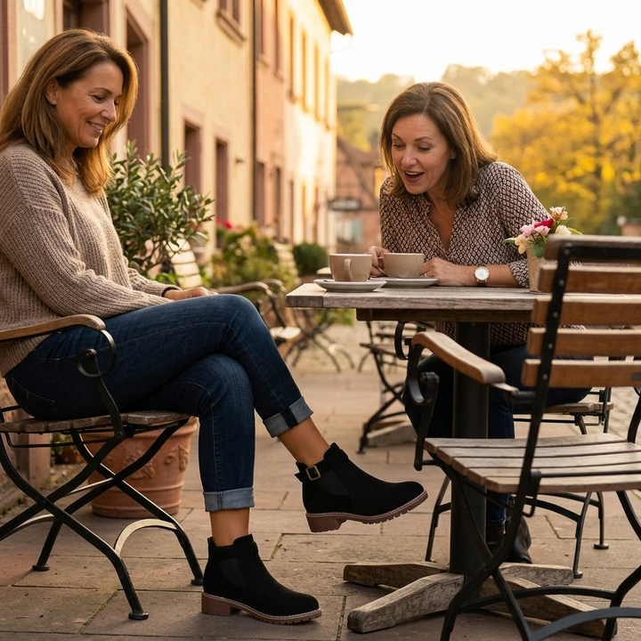 Solace™ – Slip On Low Heel Ankle Boots