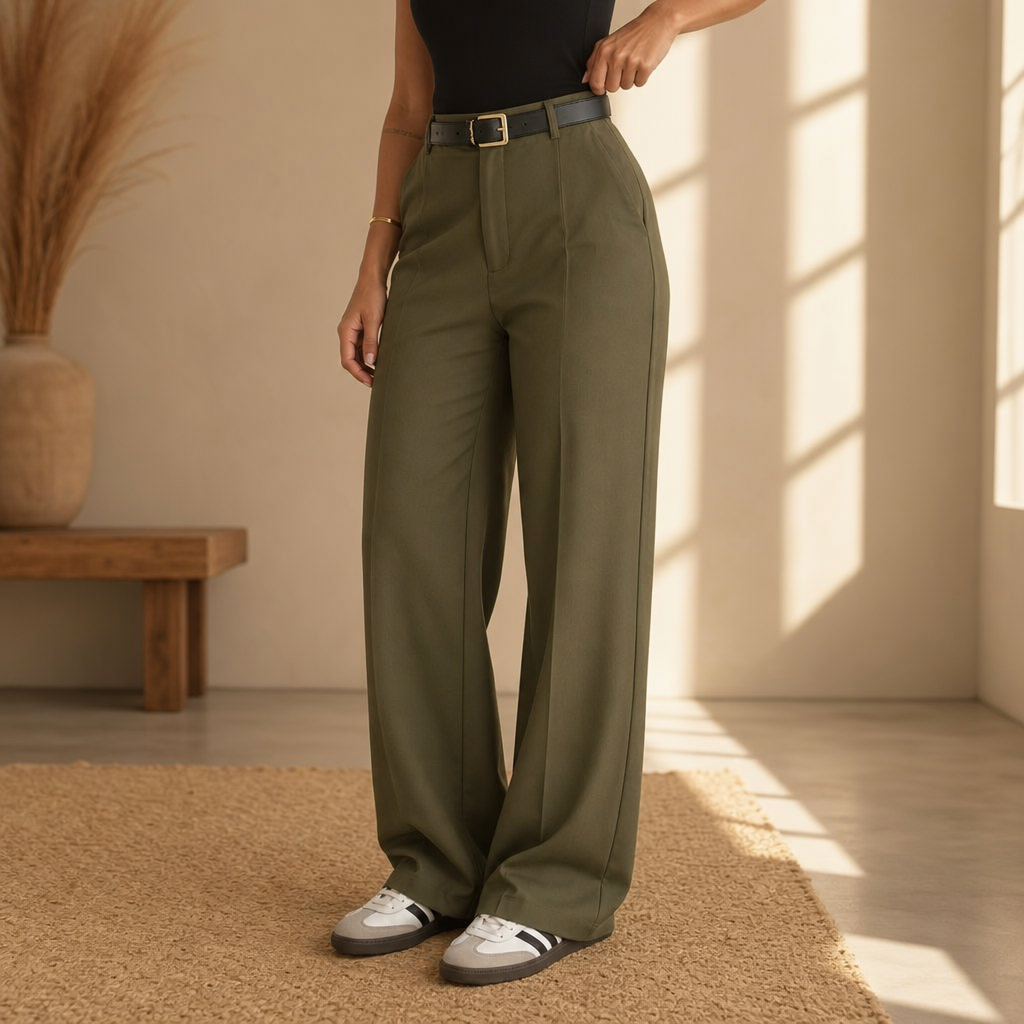 Wearbella – High-Waisted Wide-Leg Trousers