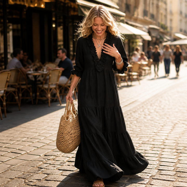 Veluna – The Tiered Maxi Dress That Finally Skims Right