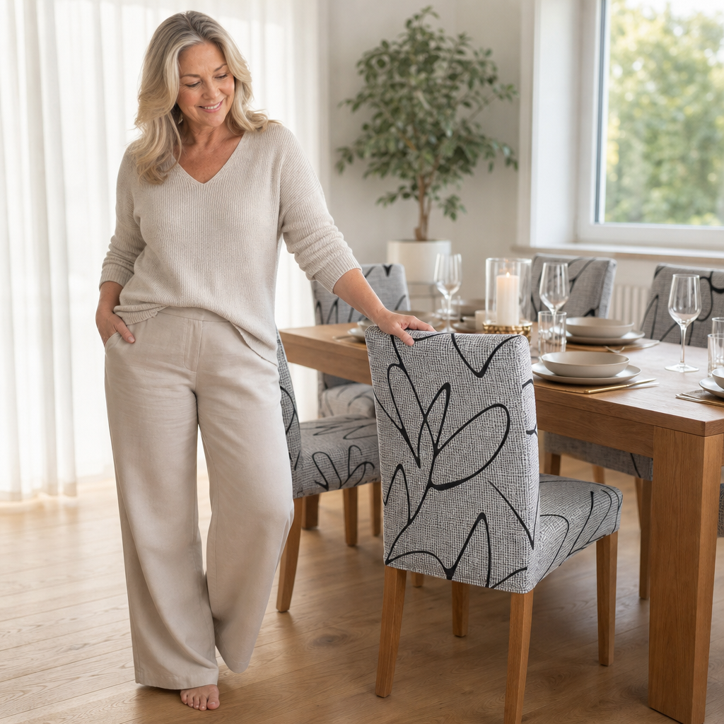 Snugchair – Elastic Fitted Dining Chair Cover