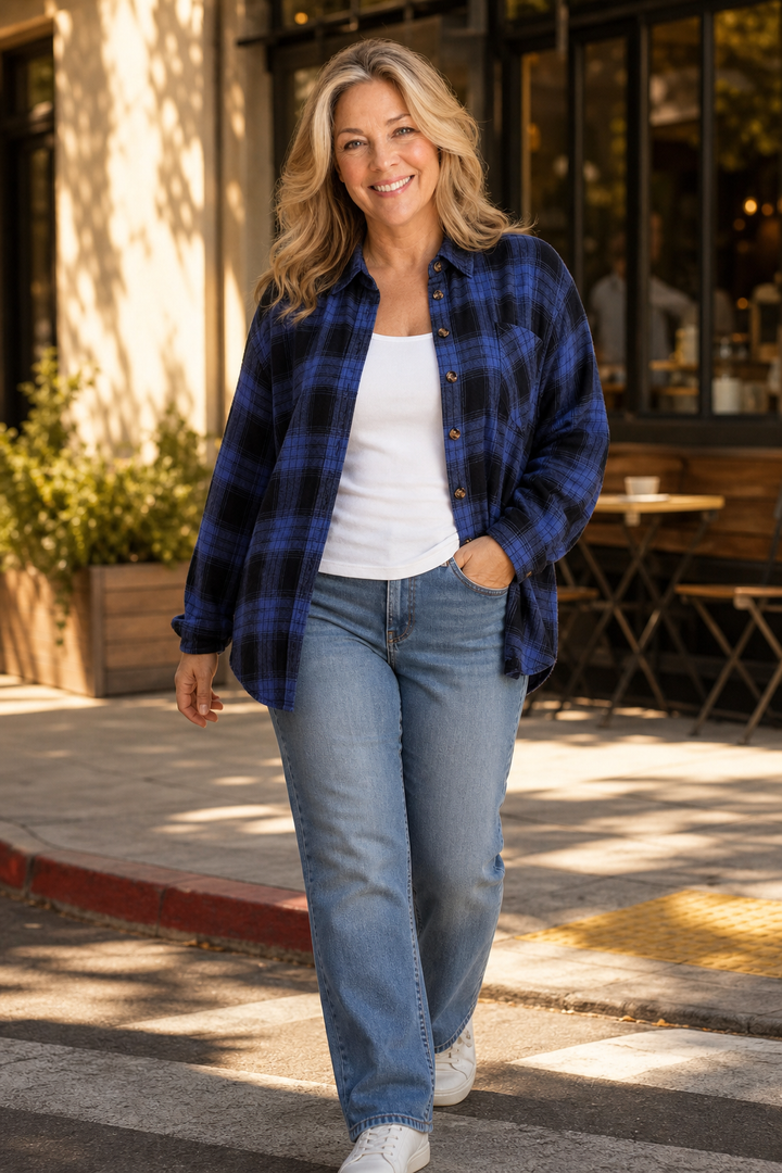 Overshirt & Co – Oversized Buffalo Plaid Flannel Shacket