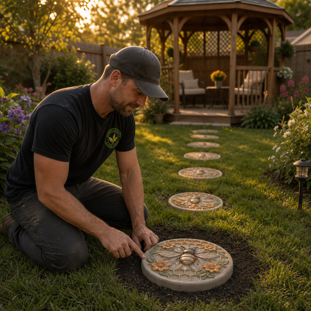 Blossomcast – Bee Honeycomb Stepping Stone Casting Mold