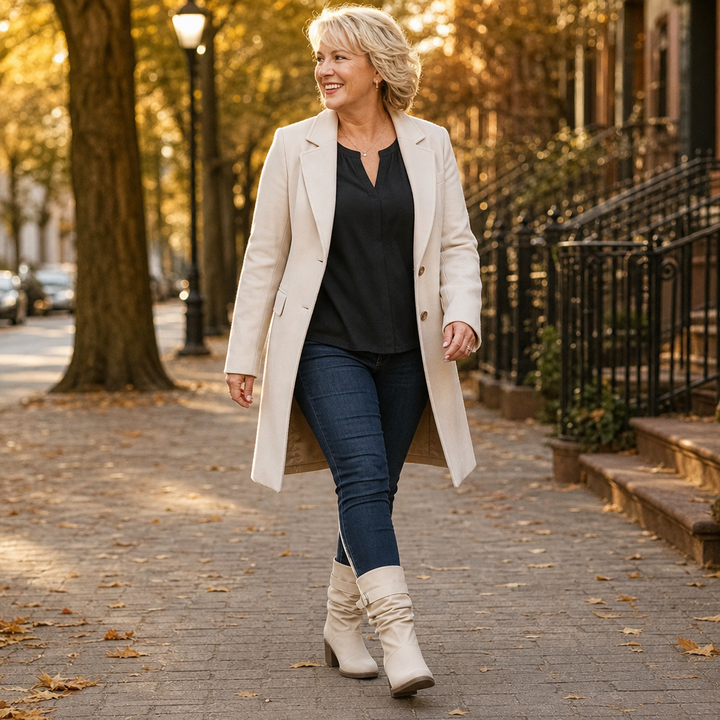 Slouch & Poise – Pointed-Toe Slouch Mid-Calf Boots