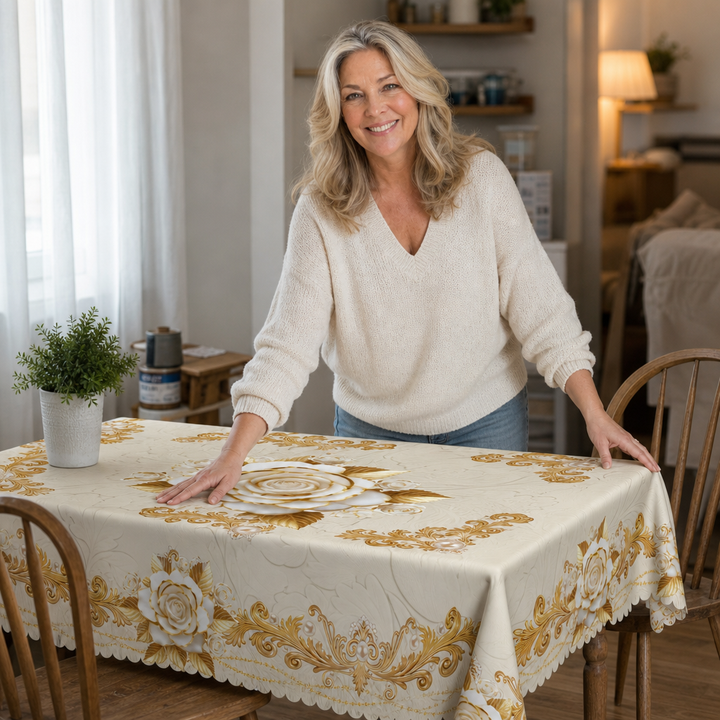 Everlace – Waterproof Rose Gold Tablecloth