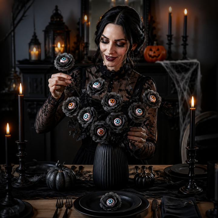 Occulis – Eyeball Center Faux Rose Stem (2 Stem)