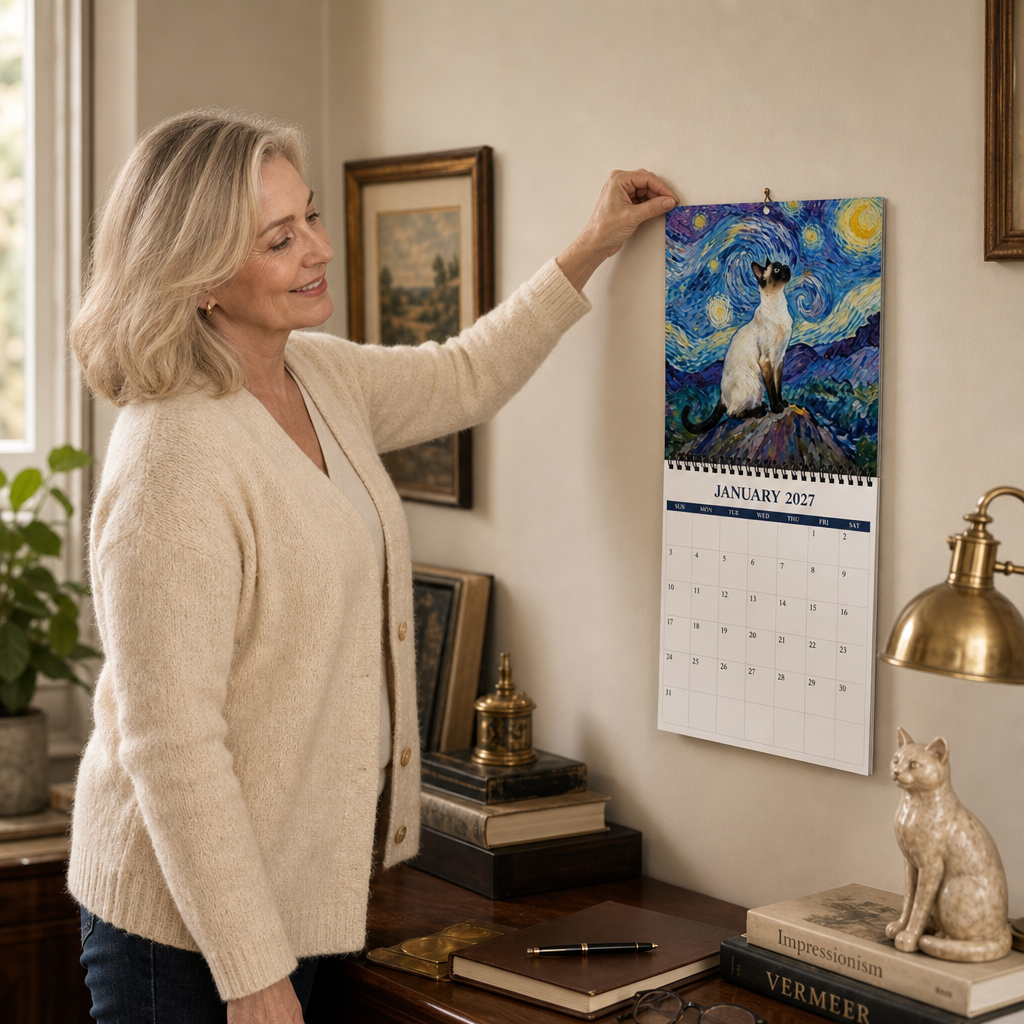 Purrfecto – 2027 Masterpiece Cat Wall Calendar