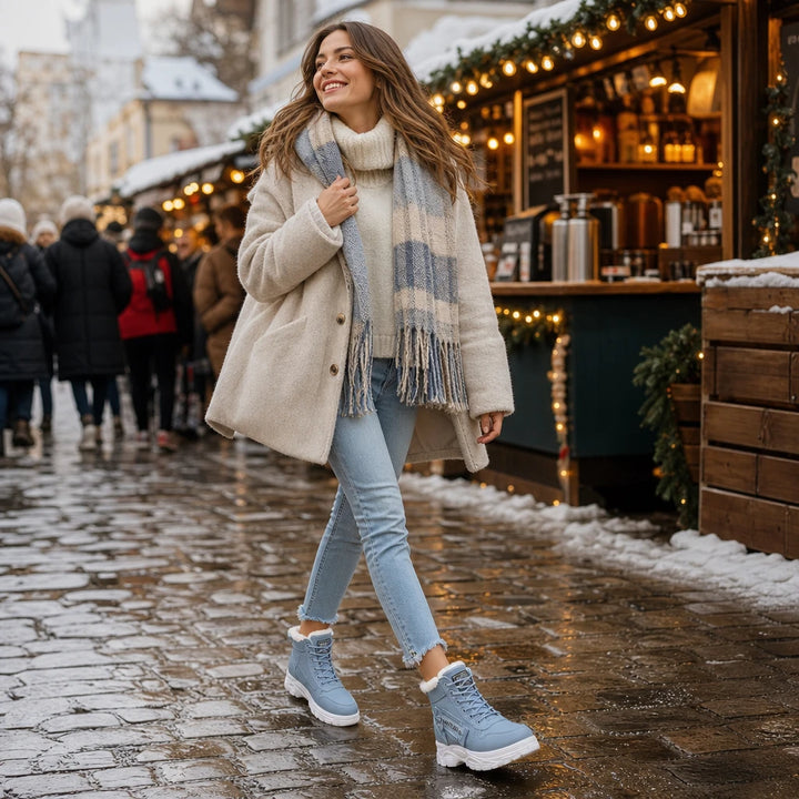 Rainelle – Plush-Lined Waterproof Ankle Boots