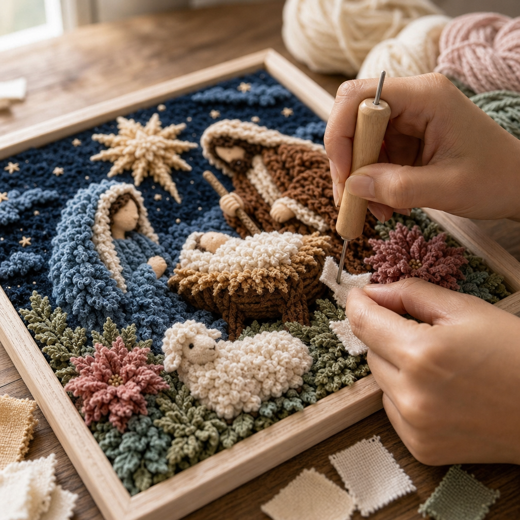 Faithtuck – Shepherd 3D Fabric Poke Art Kit