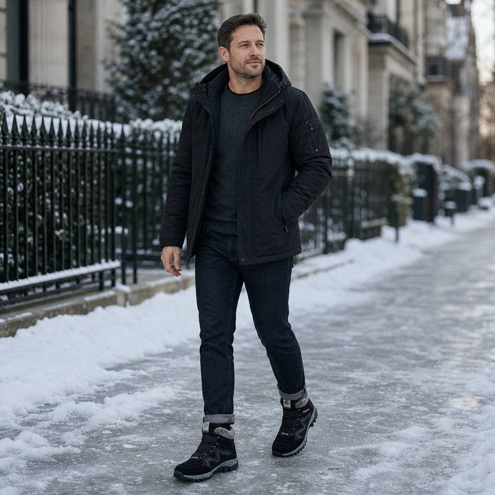 Cozywalk – Fleece-Lined Look Non-Slip Ankle Boots