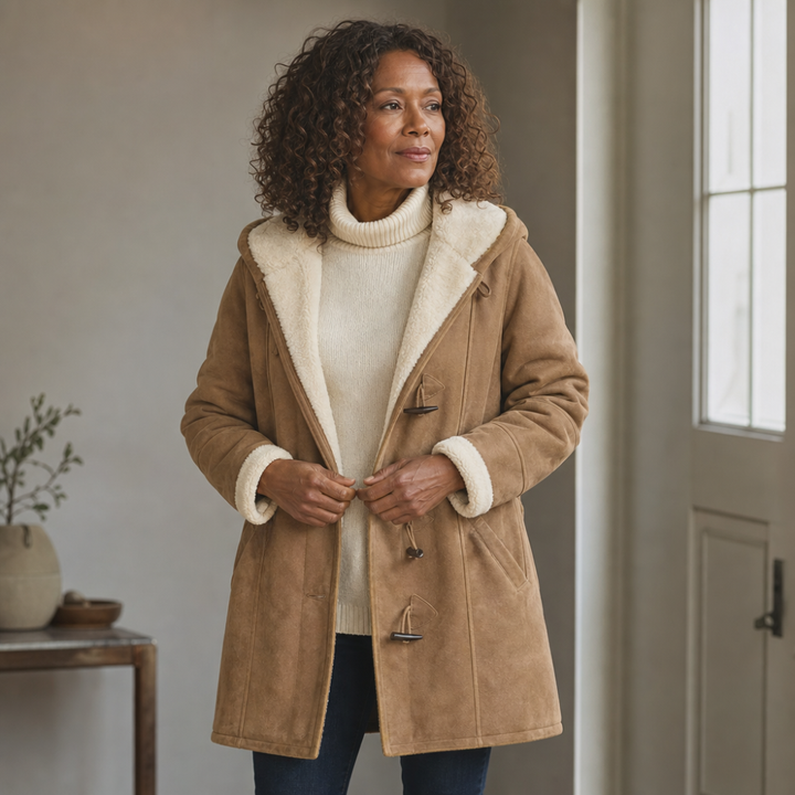 Wintlace – Shearling-Lined Hooded Duffle Coat