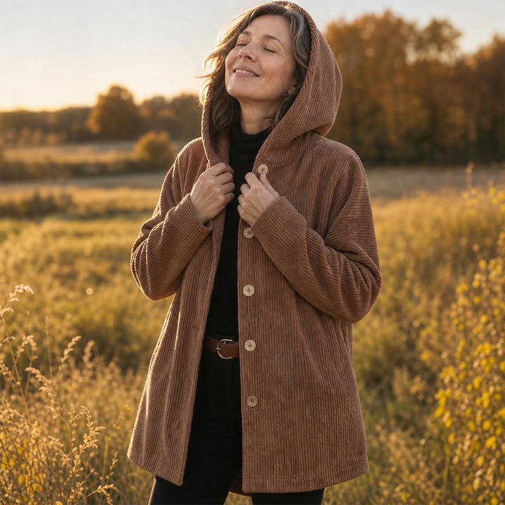 Corduvie – Ribbed Corduroy Hooded Overshirt