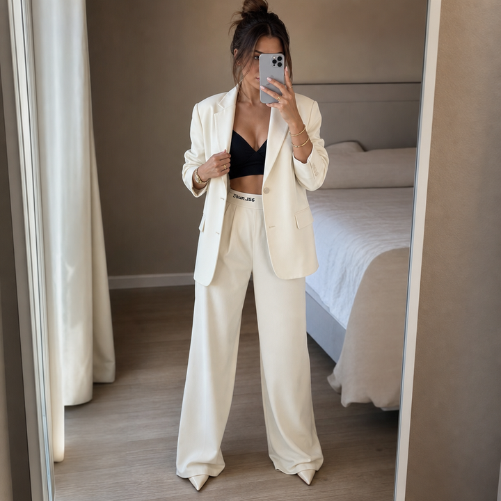Settlein – Wide-Leg Trouser And Blazer Set