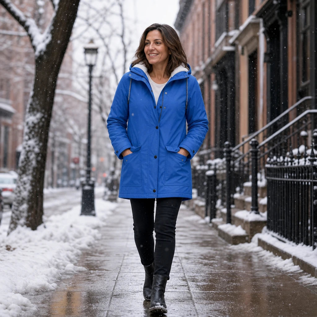 Windora – Fleece-Lined Hooded Winter Jacket