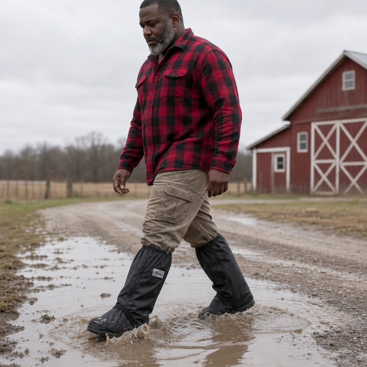 RainReady – Side-Zip Waterproof PVC Shoe Covers