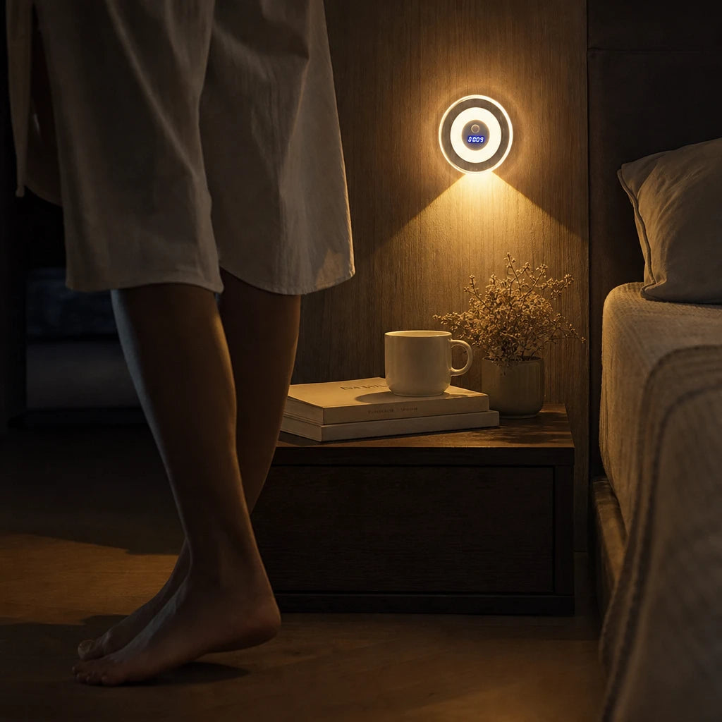 LumaTime – Motion-Sensor Clock Night Light